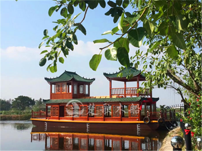 廣東揭陽(yáng)生態(tài)園14米餐飲船